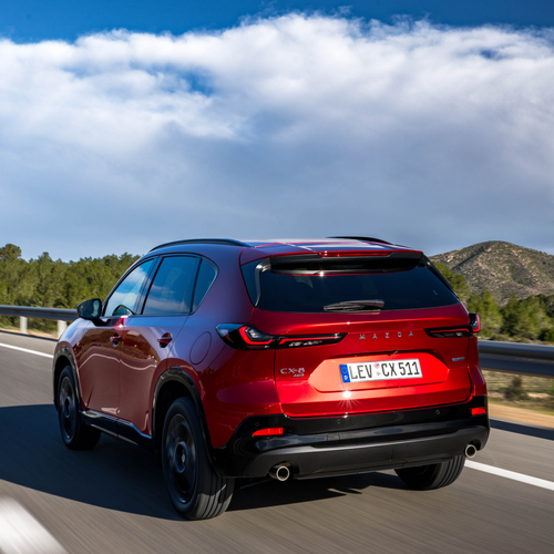 2026 Mazda CX-5 Homura Soul Red Crystal Rear View