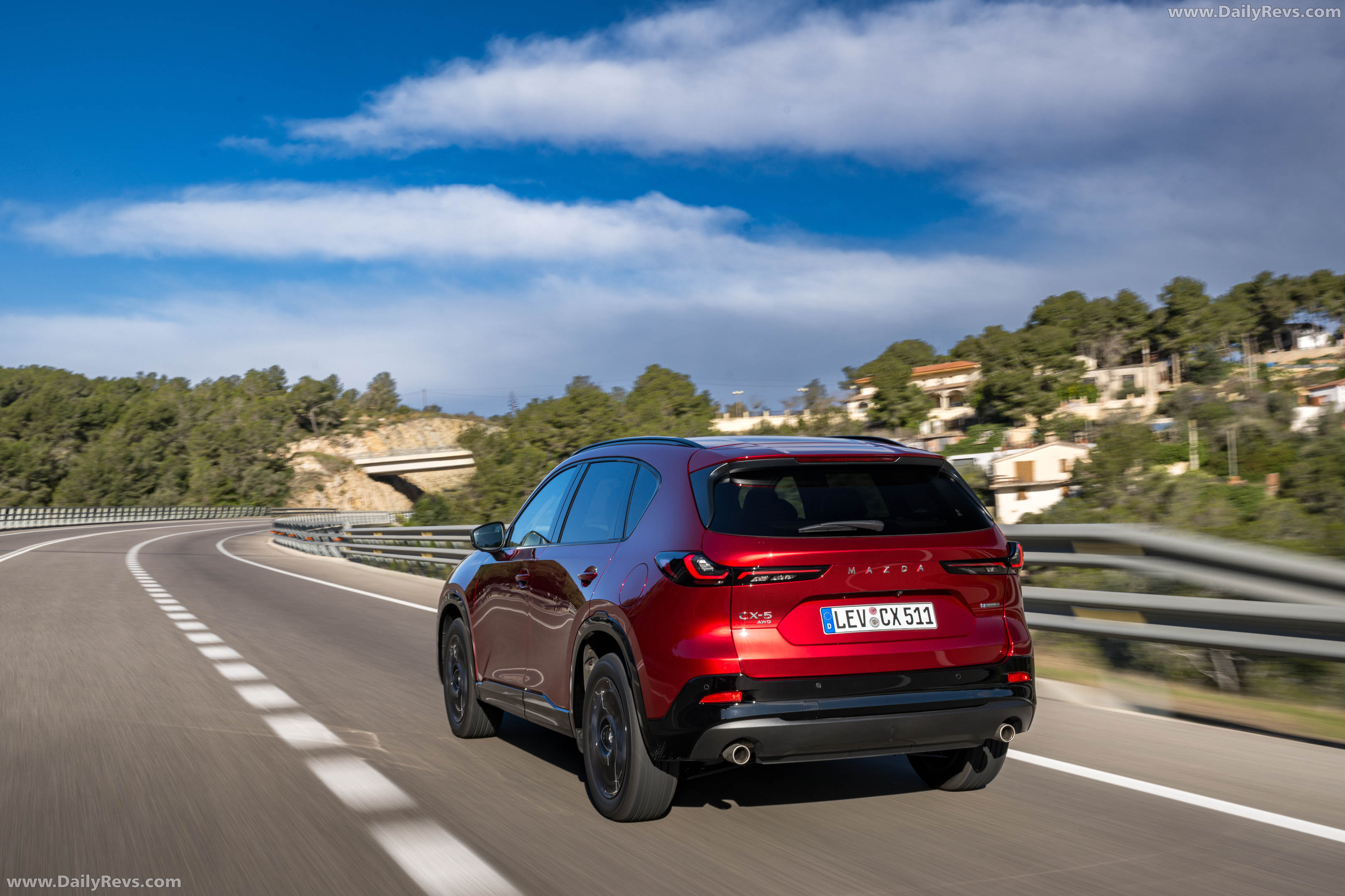 2026 Mazda CX-5 Homura Soul Red Crystal Rear View