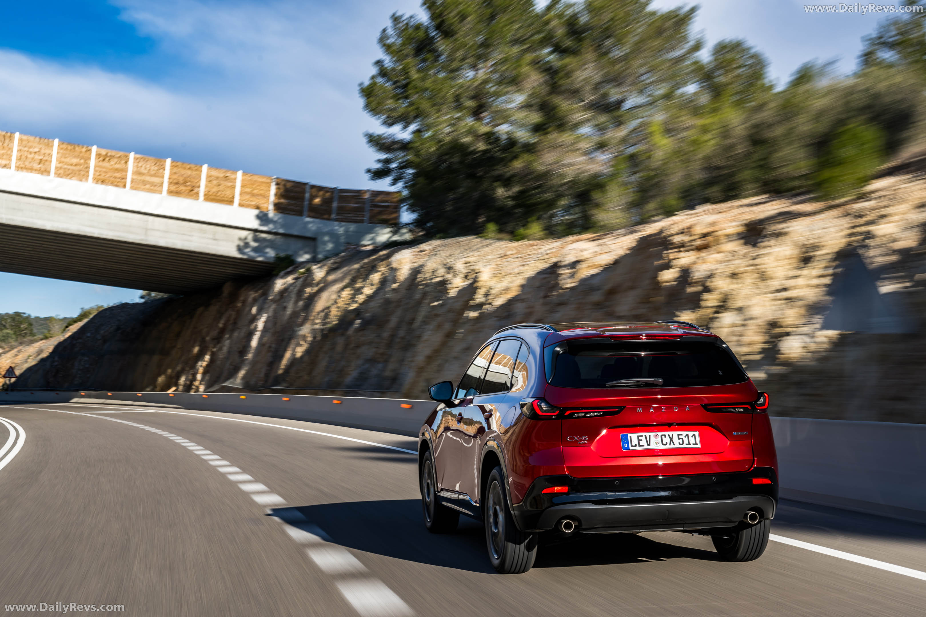 2026 Mazda CX-5 Homura Soul Red Crystal Rear View