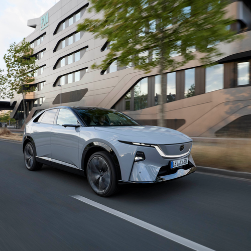 2027 Mazda CX-6e Aero Grey Front View