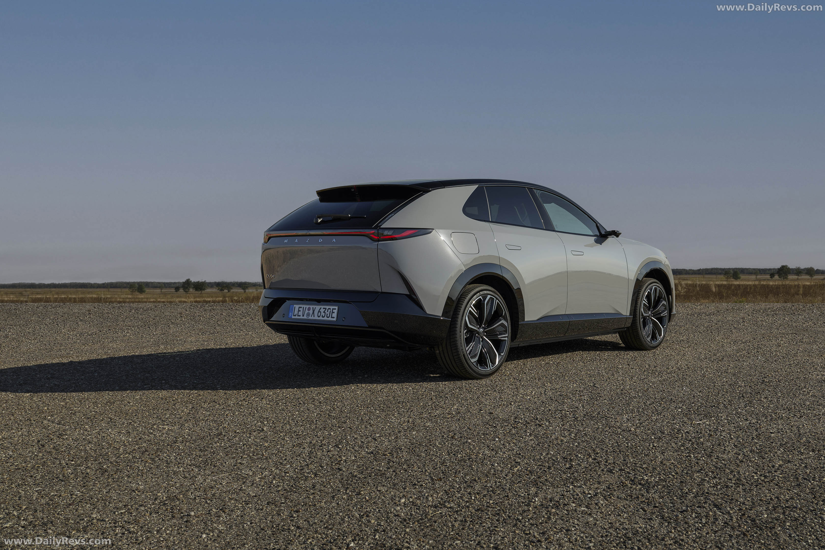 2027 Mazda CX-6e Aero Grey Rear View