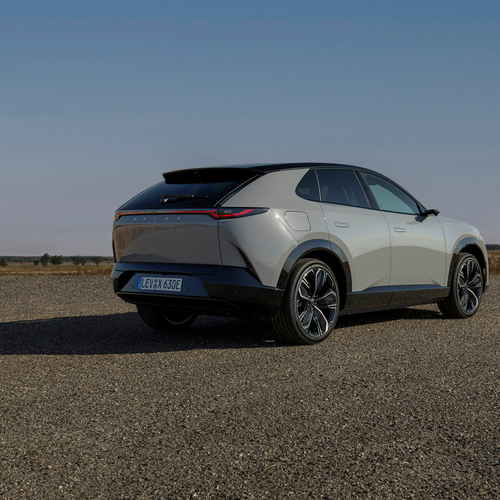 2027 Mazda CX-6e Aero Grey Rear View