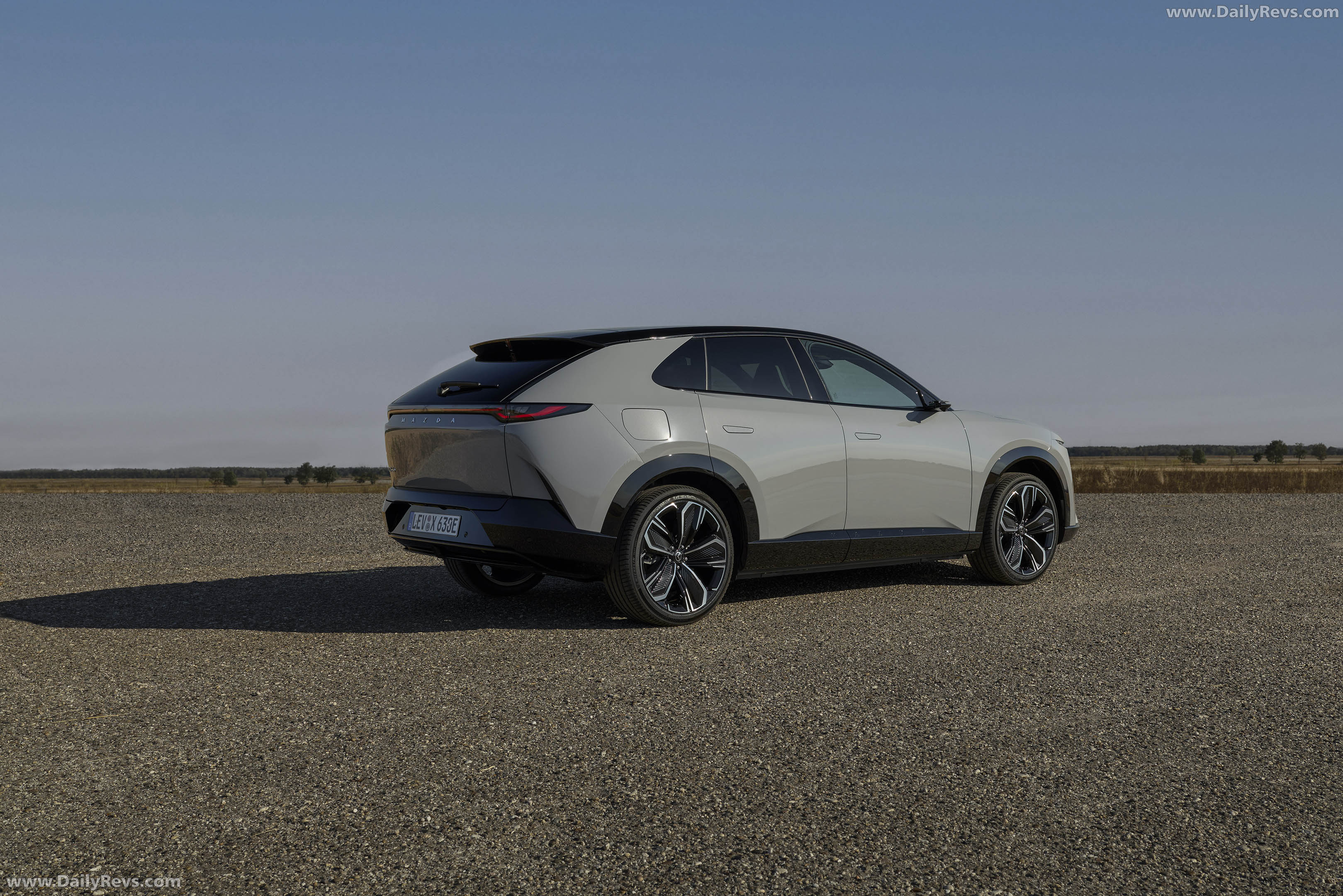 2027 Mazda CX-6e Aero Grey Rear View