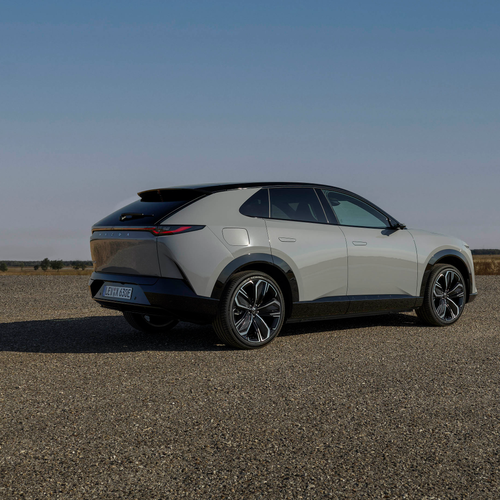 2027 Mazda CX-6e Aero Grey Rear View