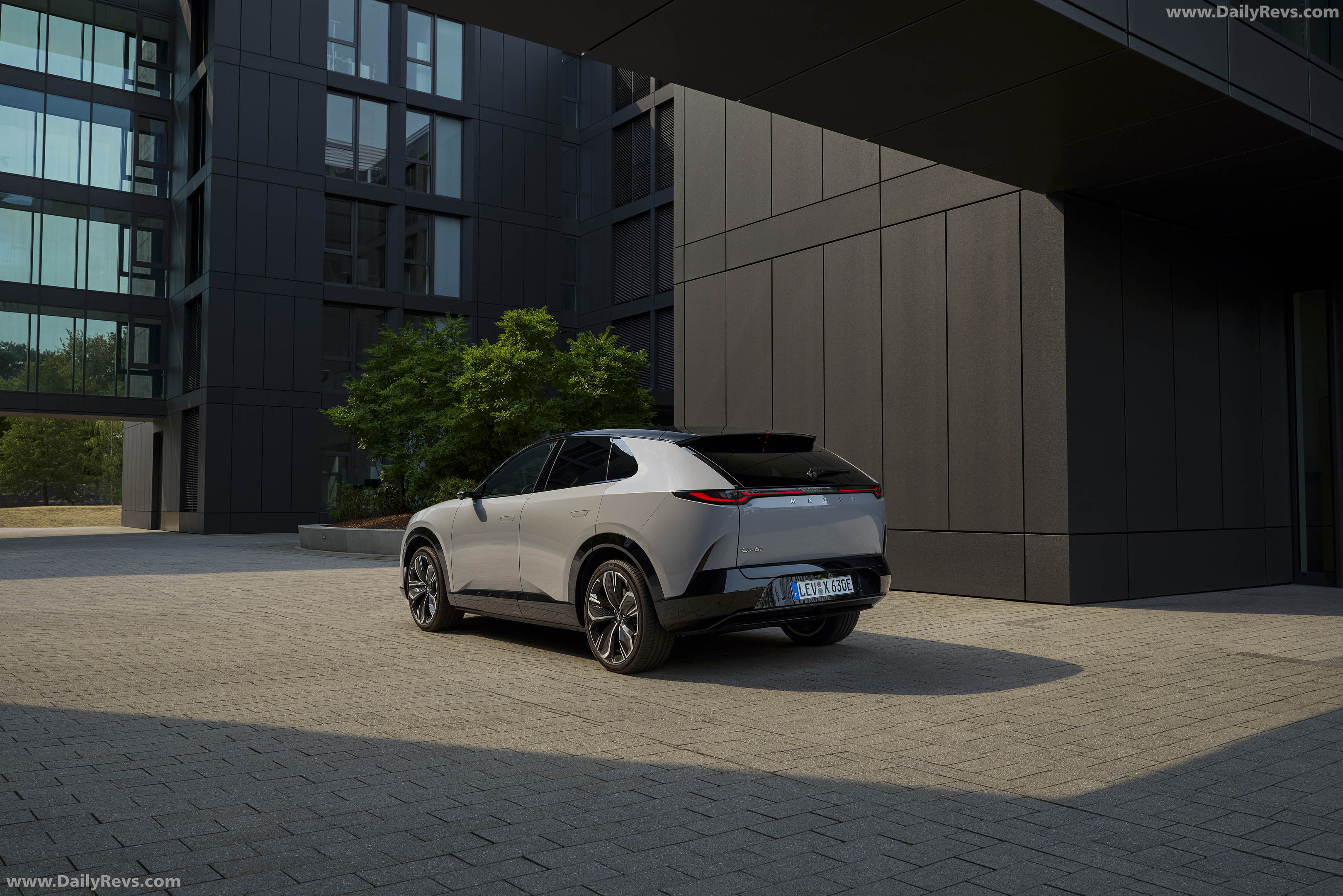 2027 Mazda CX-6e Aero Grey Rear View