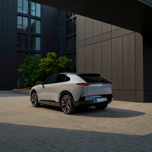 2027 Mazda CX-6e Aero Grey Rear View