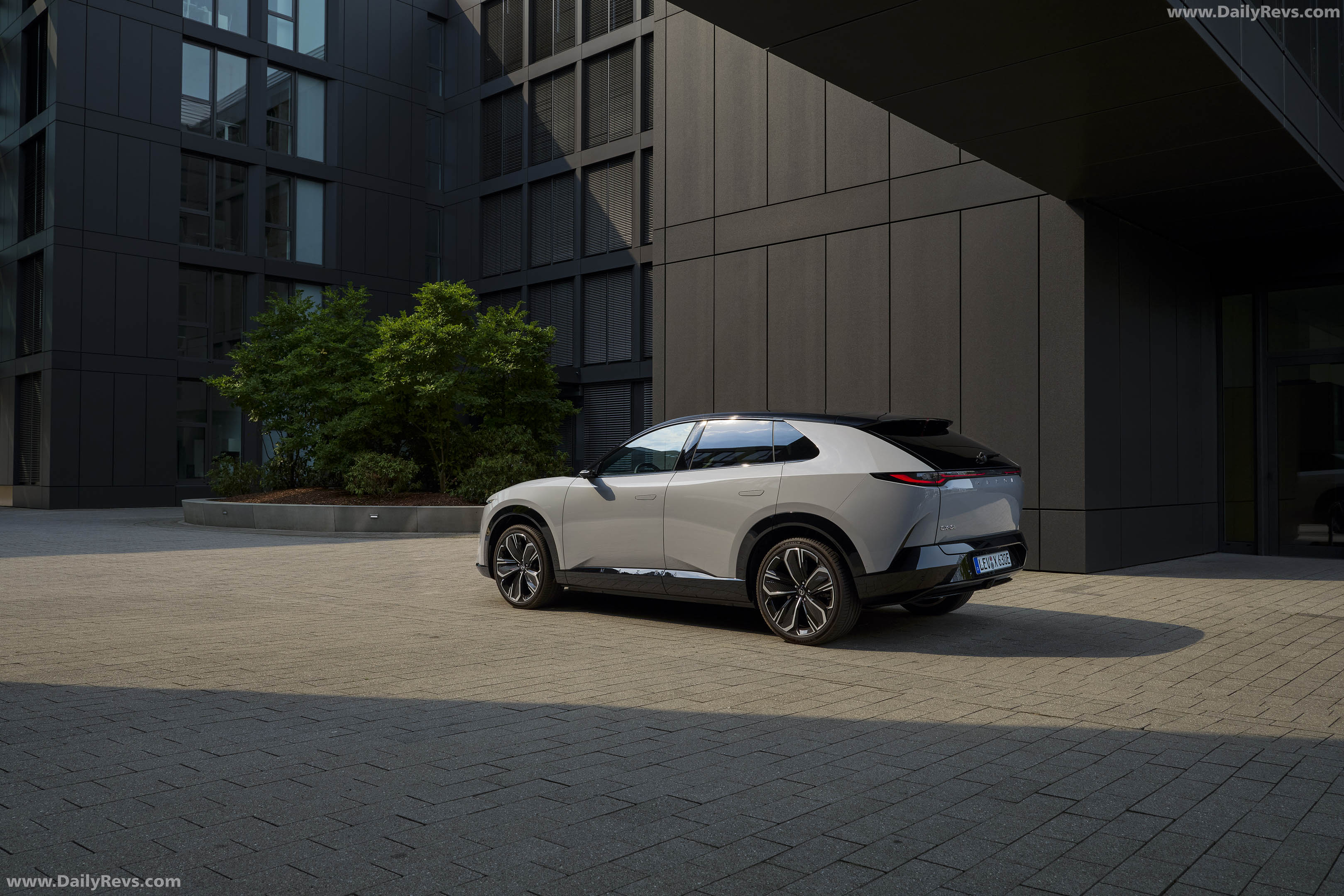 2027 Mazda CX-6e Aero Grey Rear View