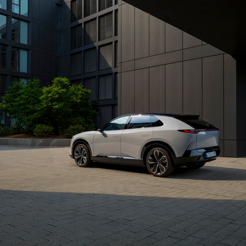2027 Mazda CX-6e Aero Grey Rear View