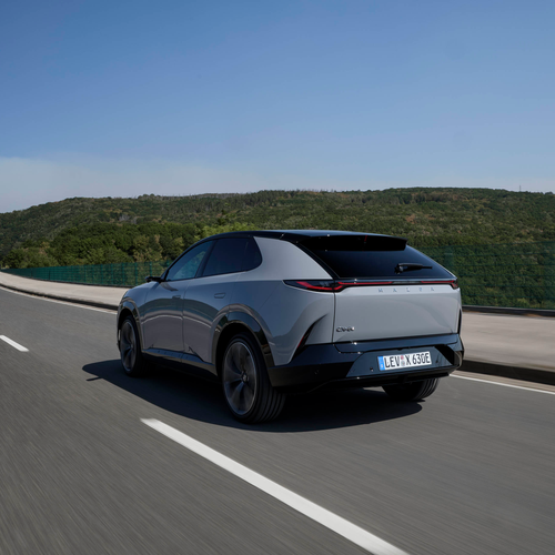 2027 Mazda CX-6e Aero Grey Rear View