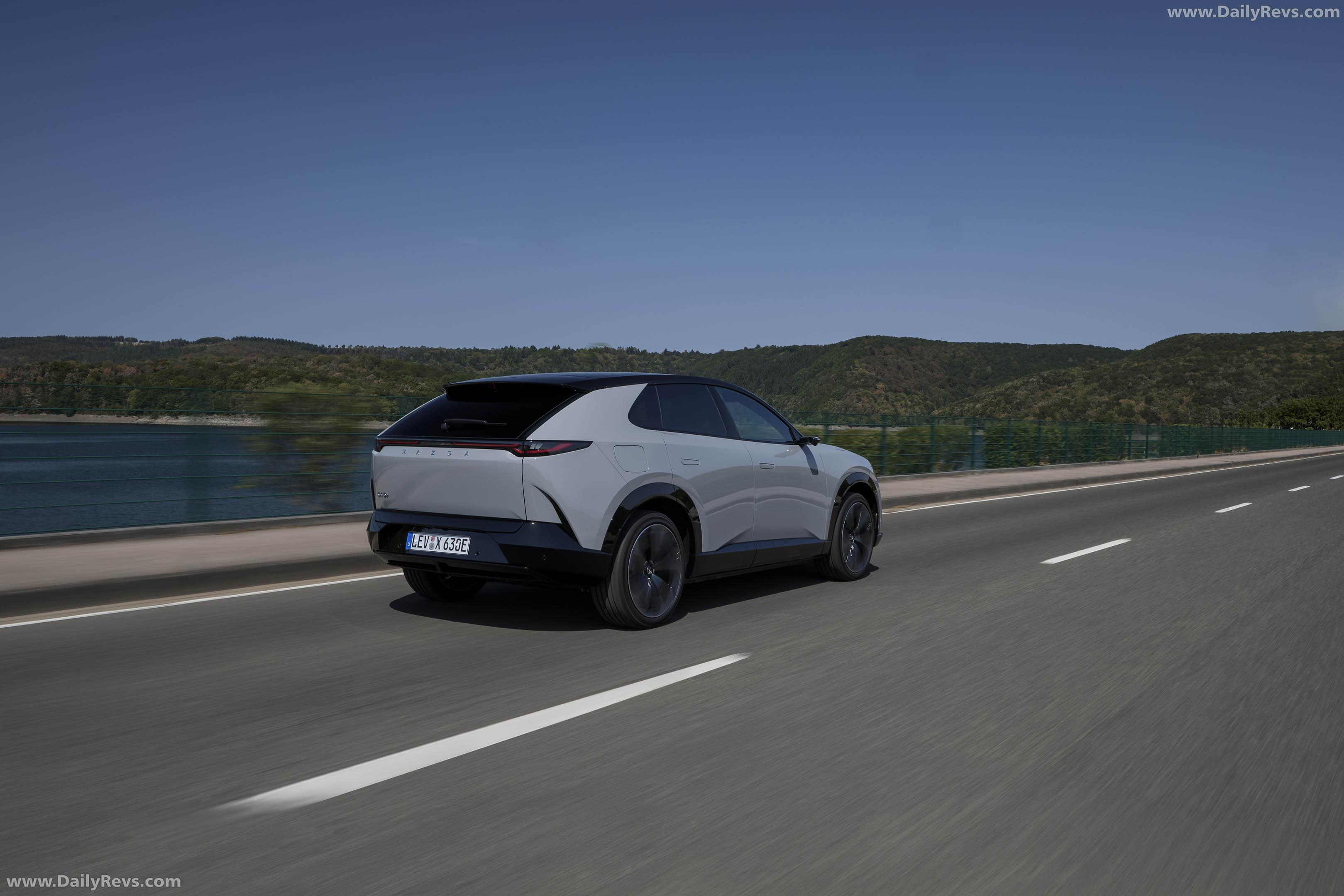 2027 Mazda CX-6e Aero Grey Rear View
