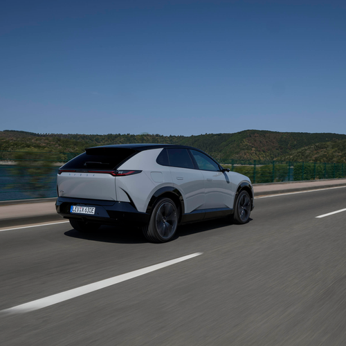 2027 Mazda CX-6e Aero Grey Rear View