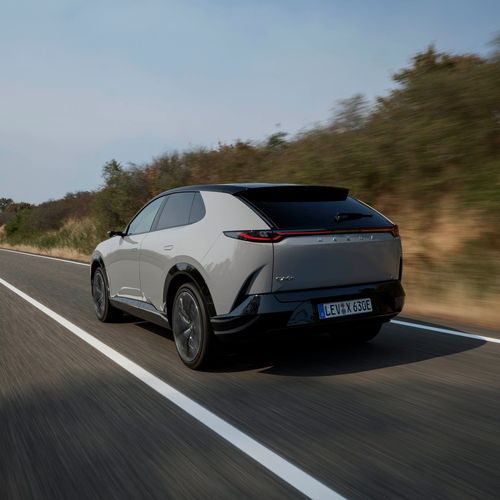 2027 Mazda CX-6e Aero Grey Rear View