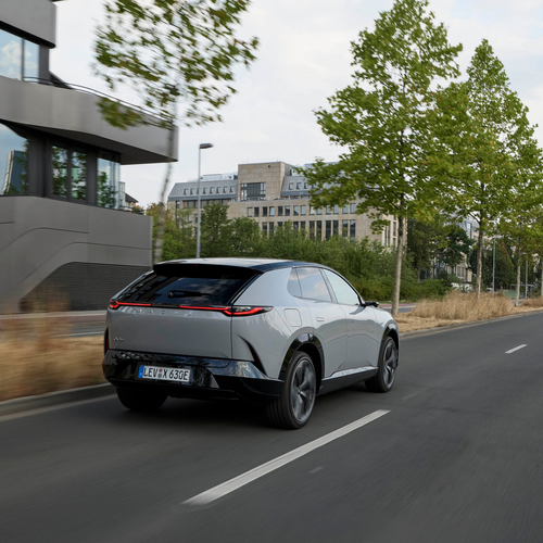 2027 Mazda CX-6e Aero Grey Rear View