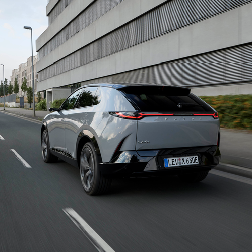 2027 Mazda CX-6e Aero Grey Rear View