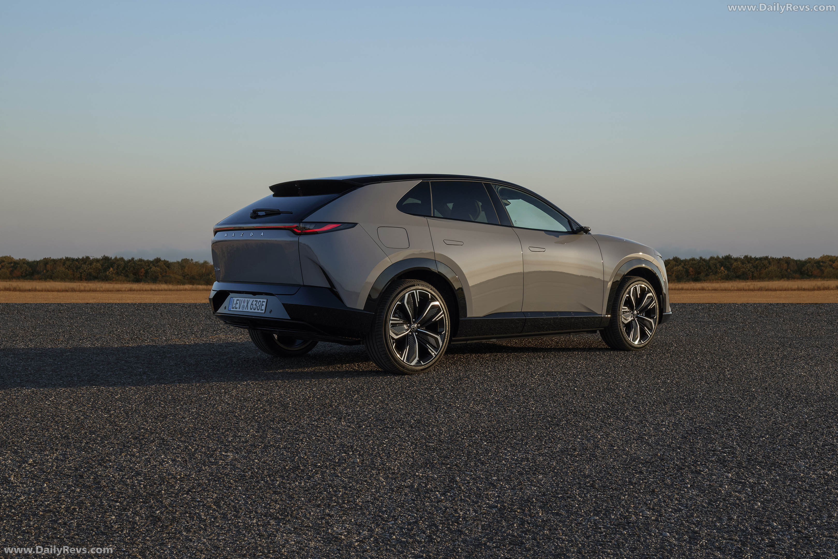 2027 Mazda CX-6e Aero Grey Rear View
