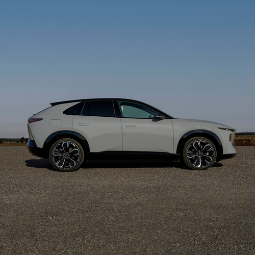 2027 Mazda CX-6e Aero Grey Side View