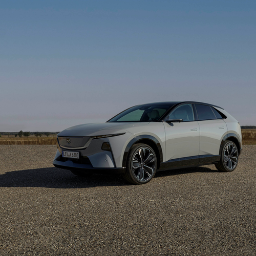 2027 Mazda CX-6e Aero Grey Side View