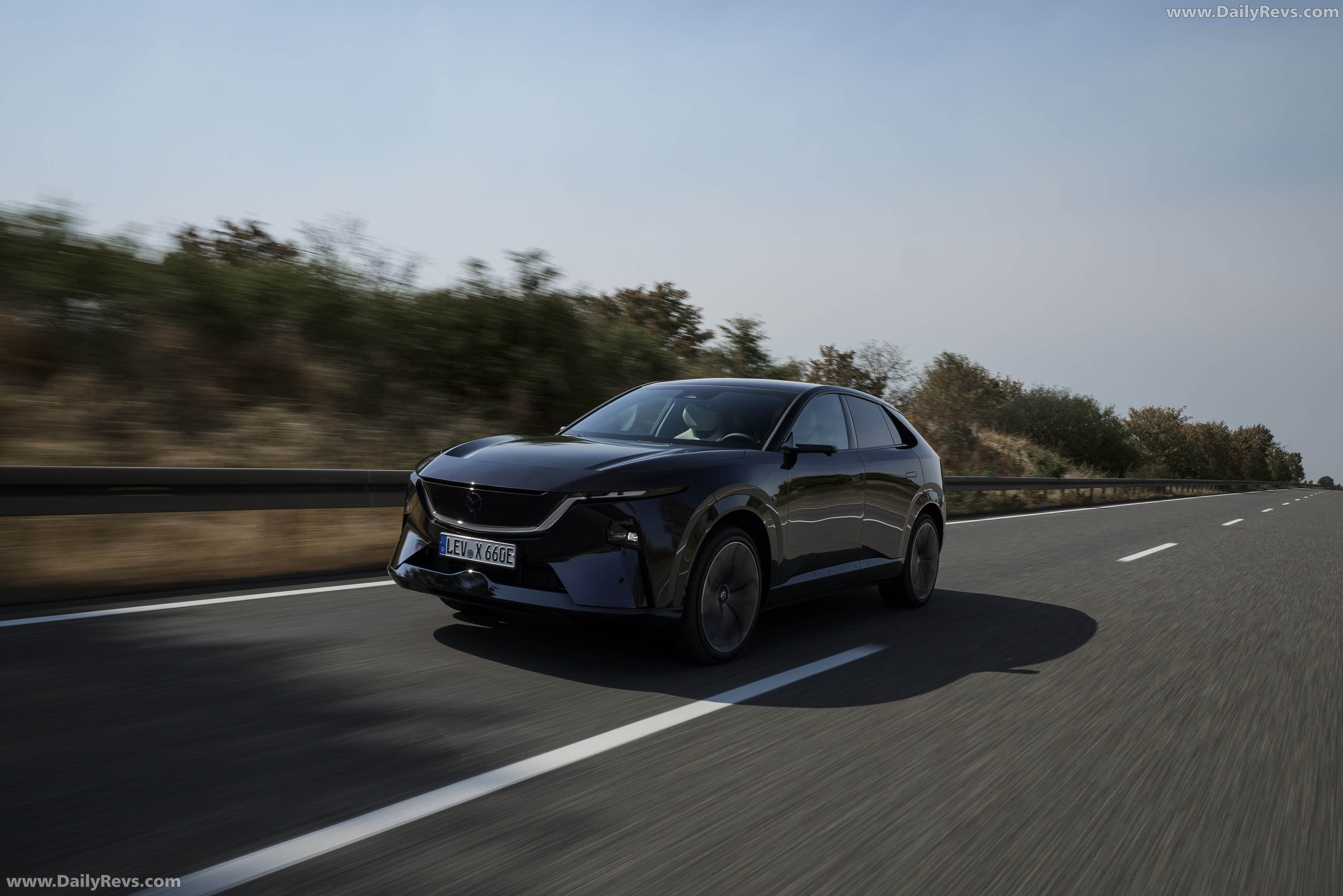 2027 Mazda CX-6e Nightfall Violet Front View