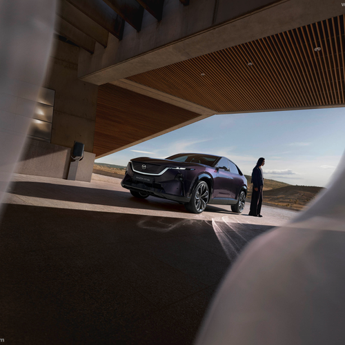 2027 Mazda CX-6e Nightfall Violet Front View