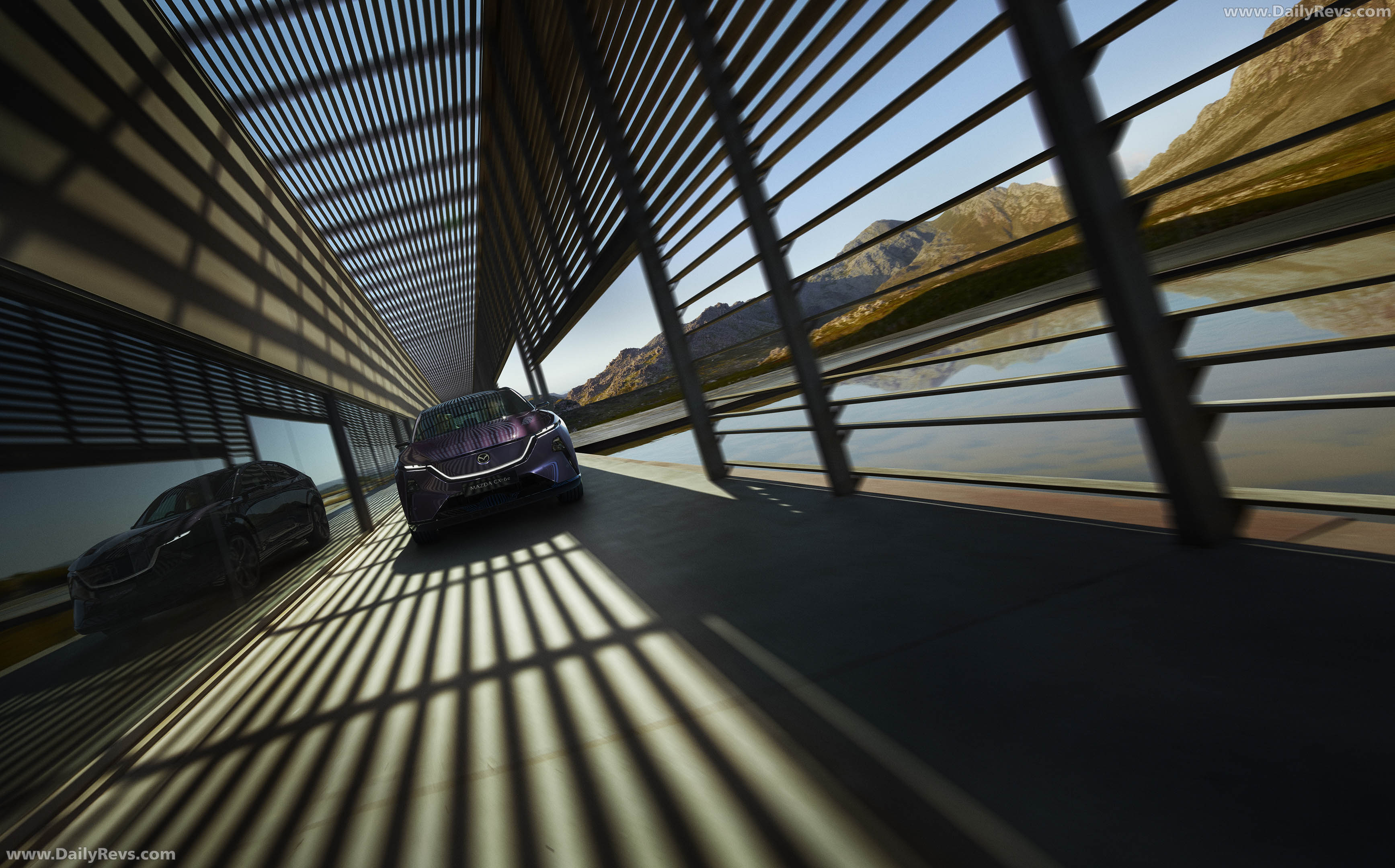 2027 Mazda CX-6e Nightfall Violet Front View