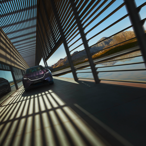 2027 Mazda CX-6e Nightfall Violet Front View