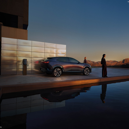 2027 Mazda CX-6e Nightfall Violet Rear View