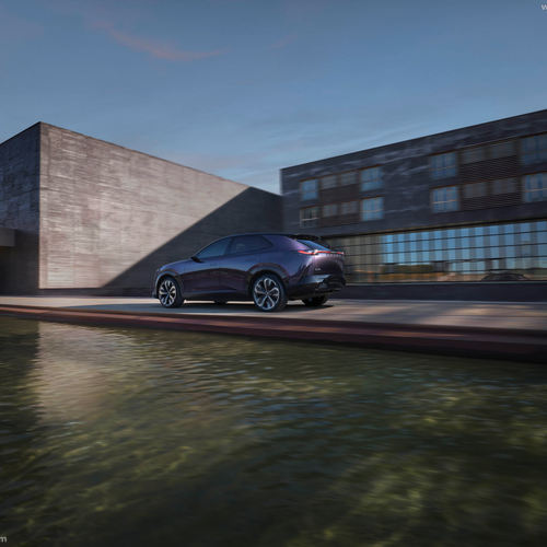 2027 Mazda CX-6e Nightfall Violet Rear View