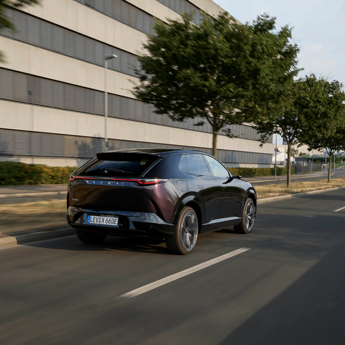 2027 Mazda CX-6e Nightfall Violet Rear View