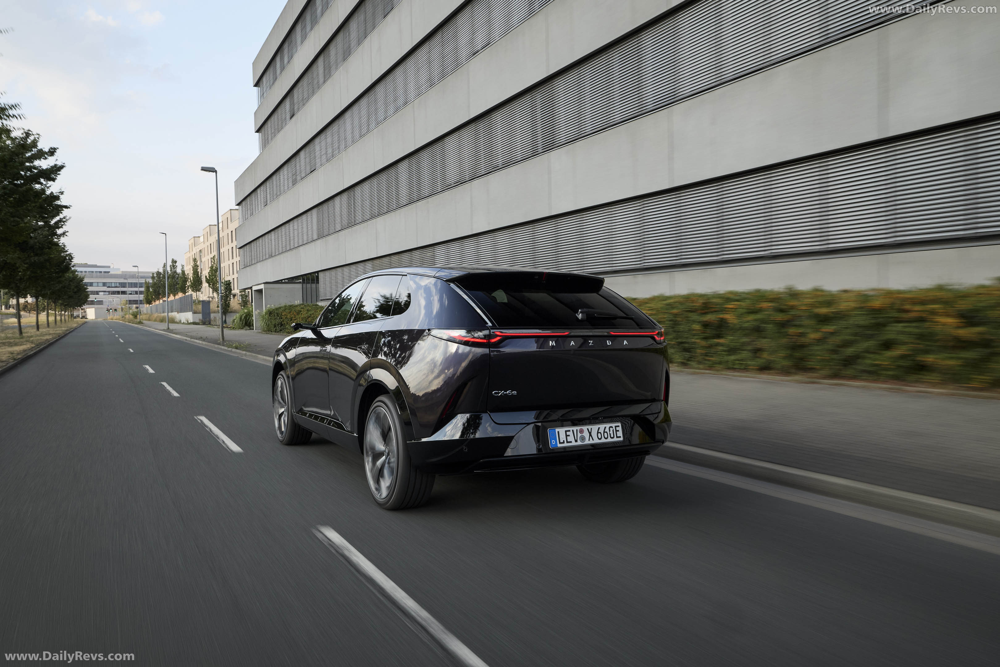 2027 Mazda CX-6e Nightfall Violet Rear View