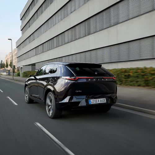 2027 Mazda CX-6e Nightfall Violet Rear View