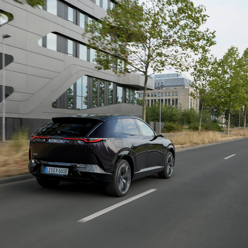 2027 Mazda CX-6e Nightfall Violet Rear View