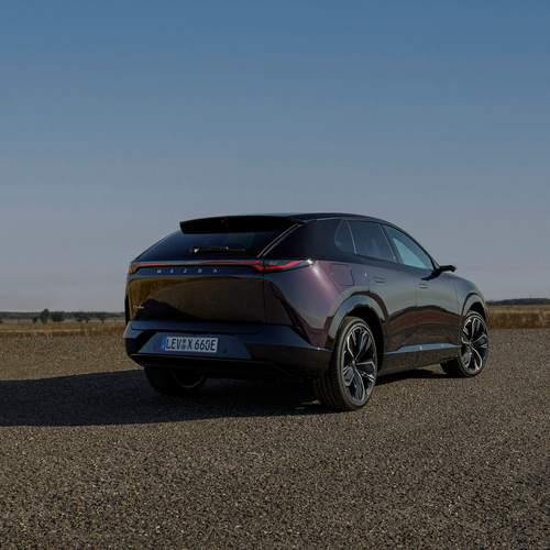 2027 Mazda CX-6e Nightfall Violet Rear View