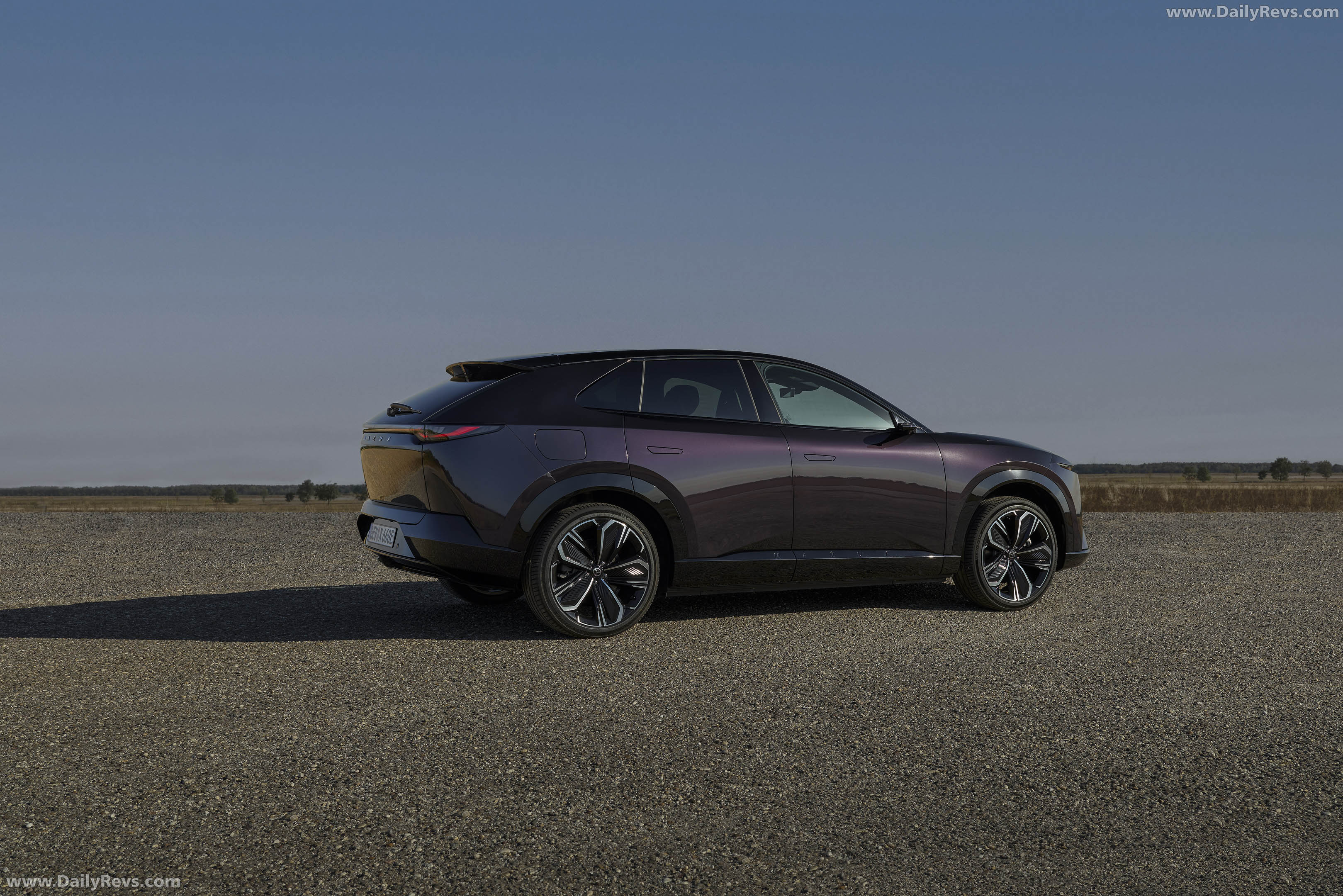 2027 Mazda CX-6e Nightfall Violet Rear View