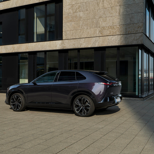 2027 Mazda CX-6e Nightfall Violet Rear View