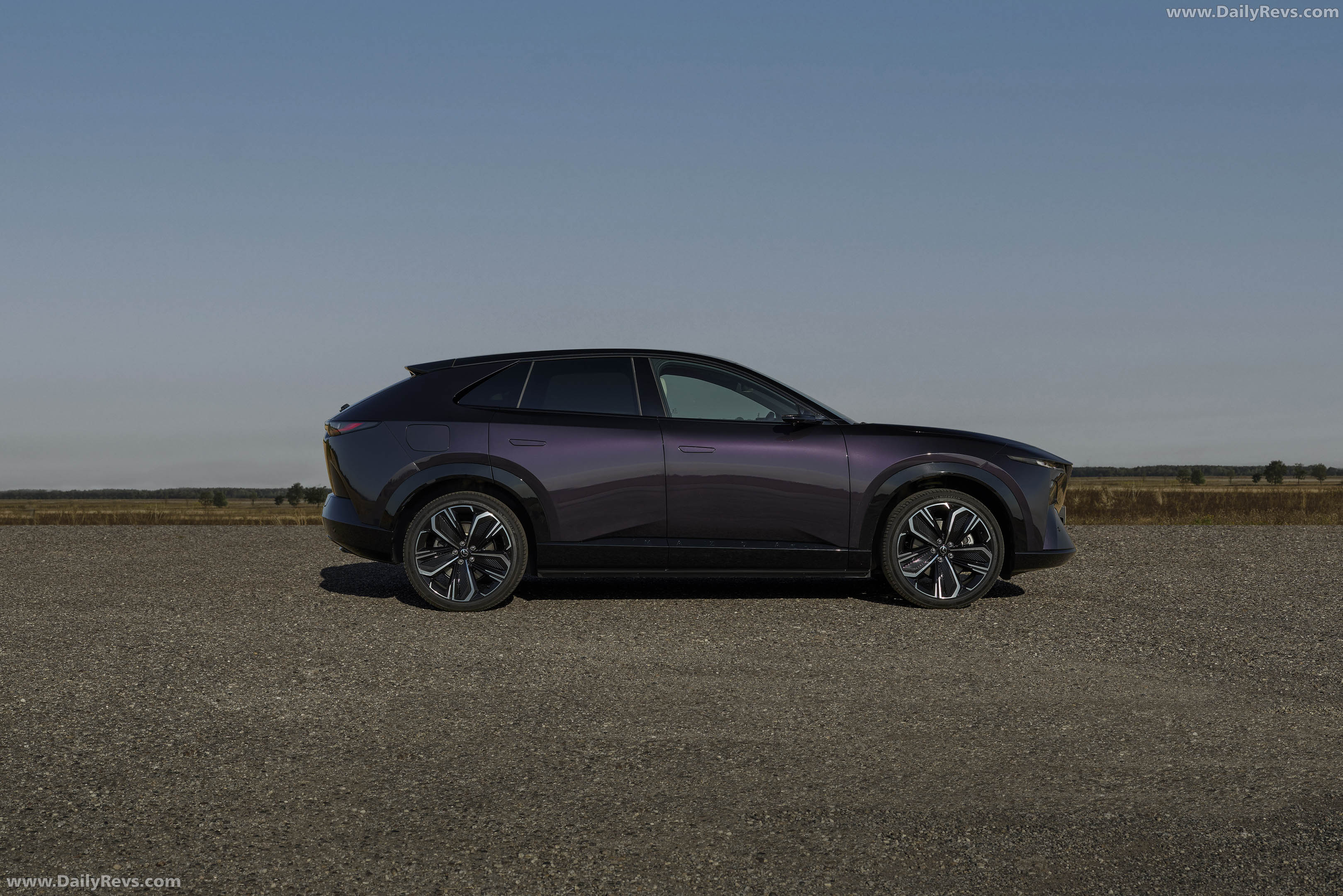 2027 Mazda CX-6e Nightfall Violet Side View