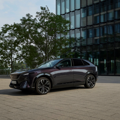 2027 Mazda CX-6e Nightfall Violet Side View