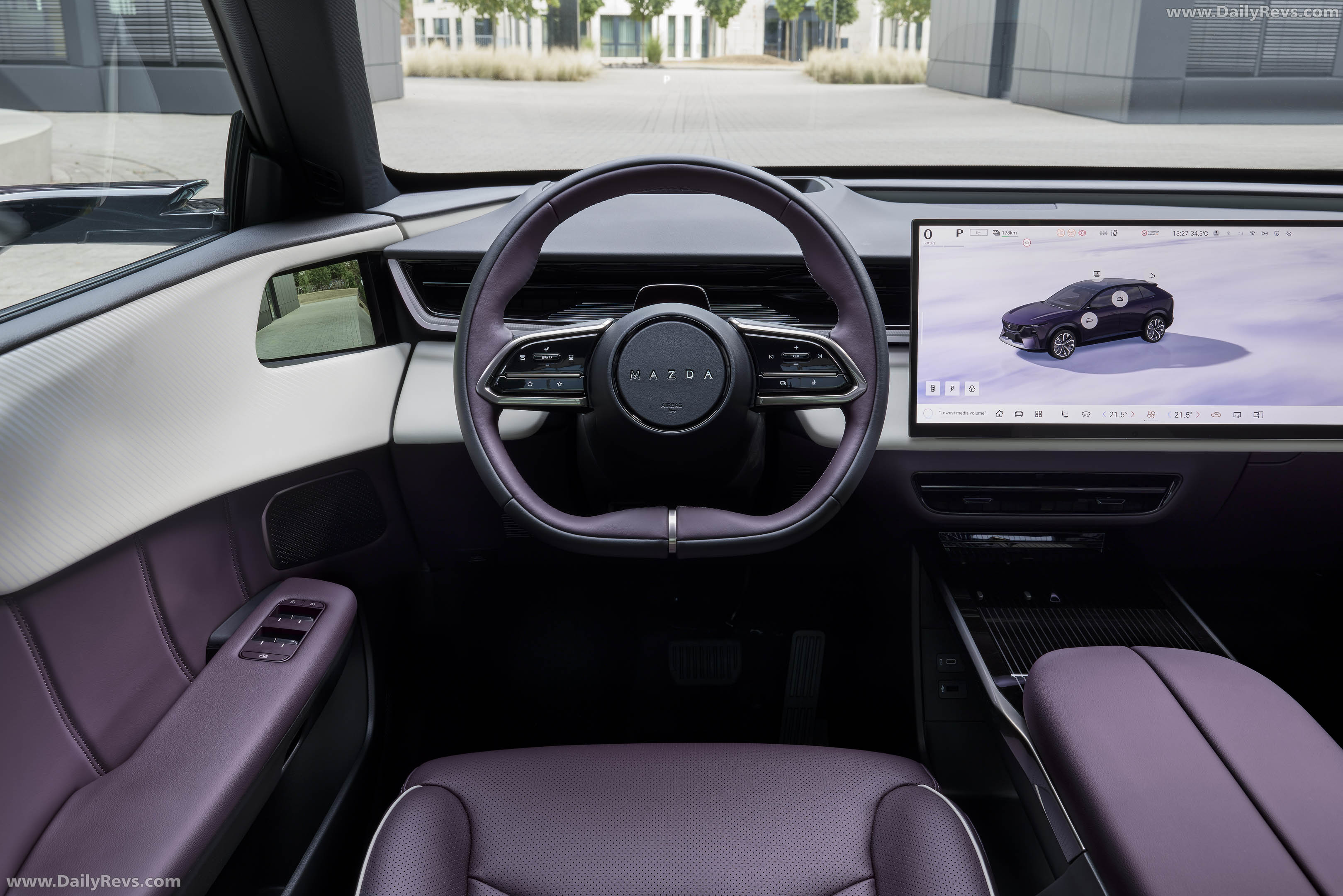 2027 Mazda CX-6e Nightfall Violet Interior