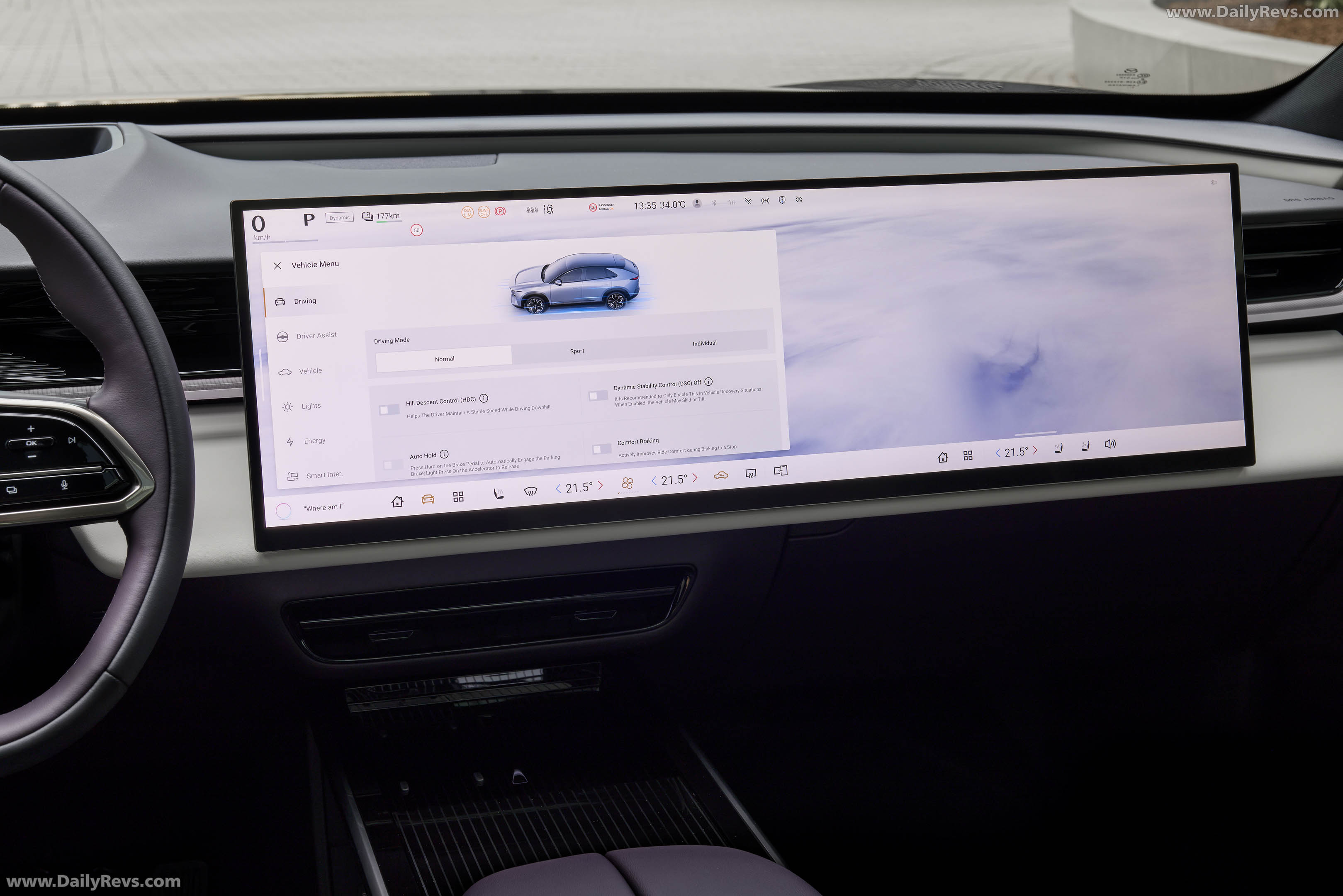 2027 Mazda CX-6e Nightfall Violet Interior
