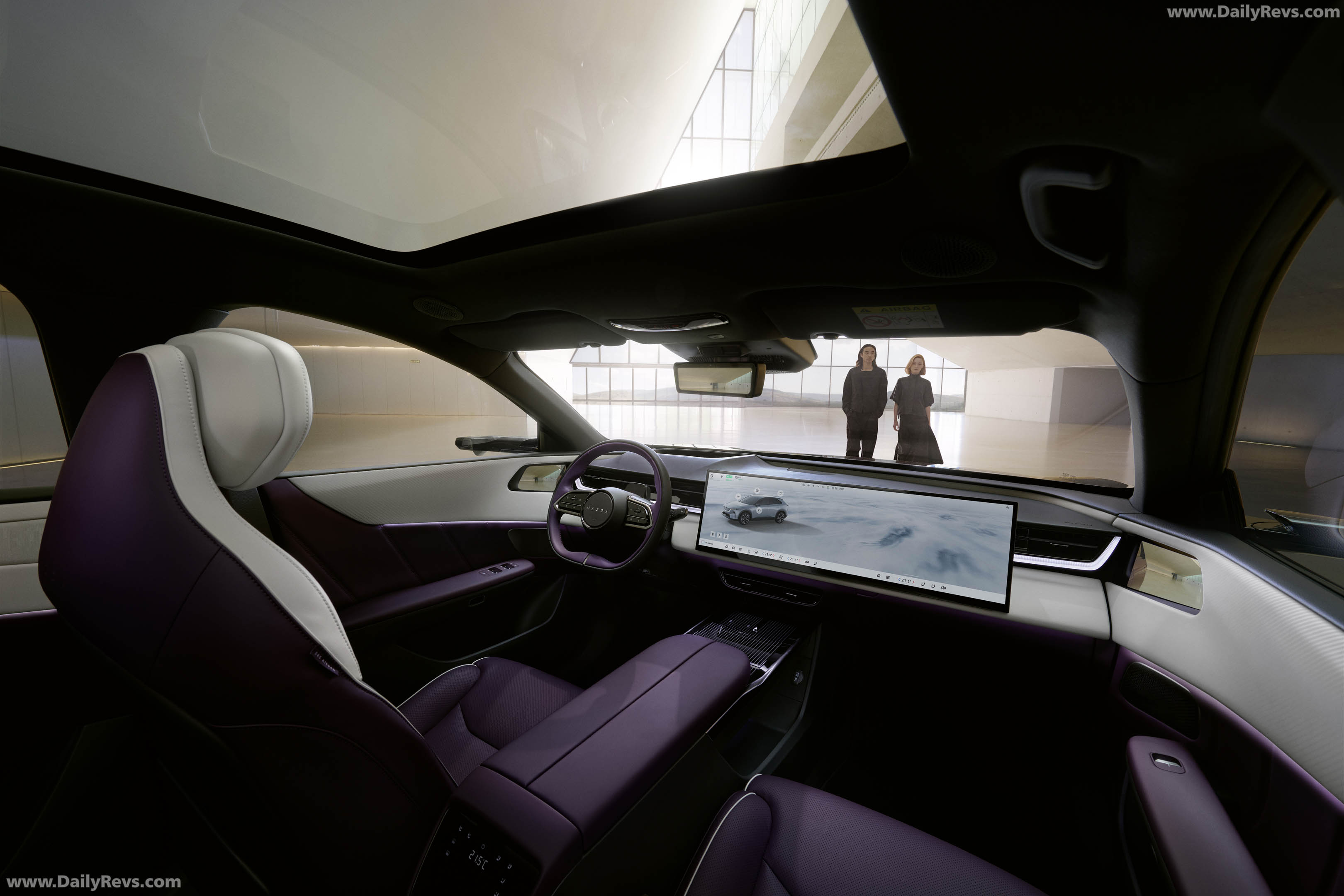 2027 Mazda CX-6e Nightfall Violet Interior