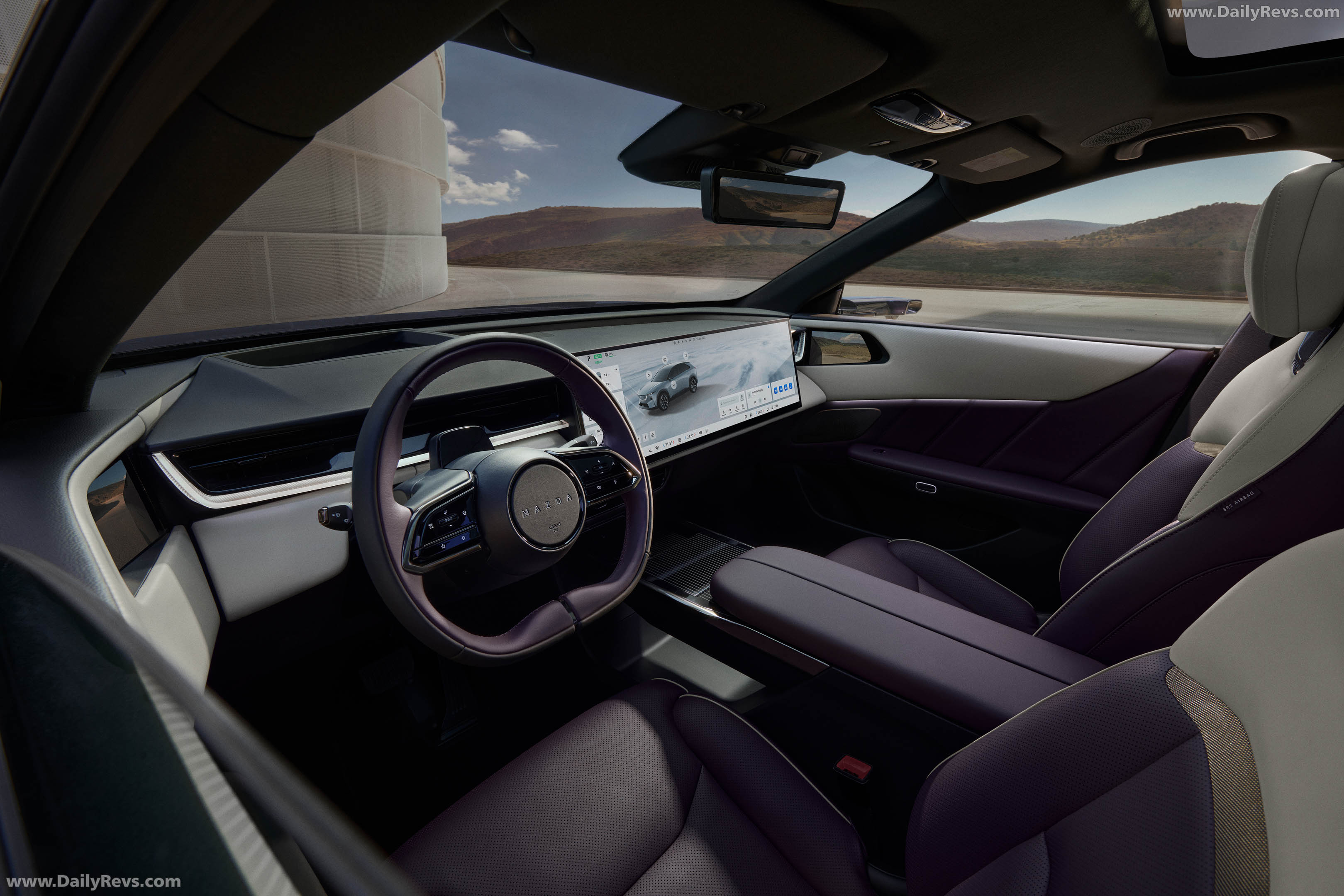 2027 Mazda CX-6e Nightfall Violet Interior