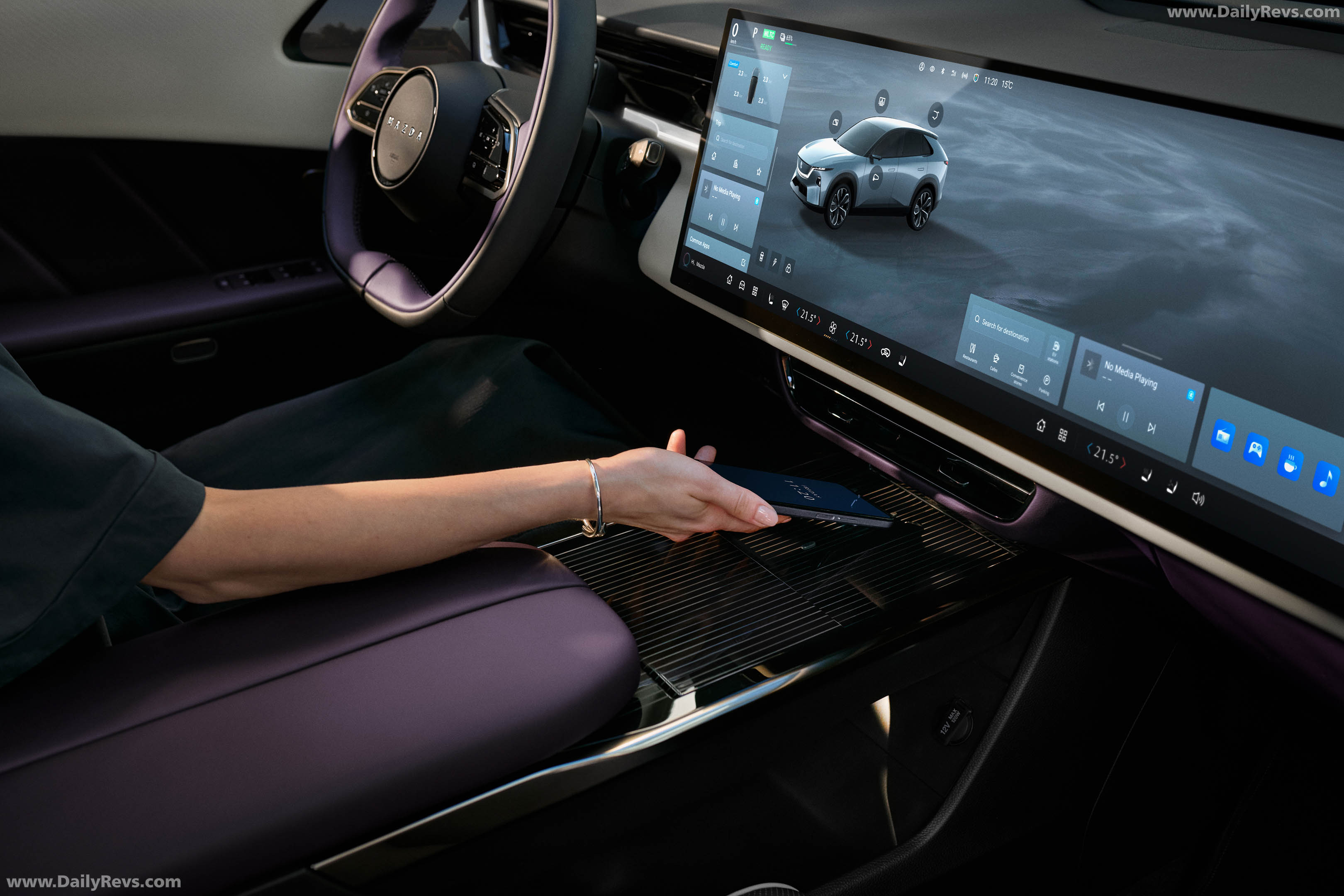 2027 Mazda CX-6e Nightfall Violet Interior