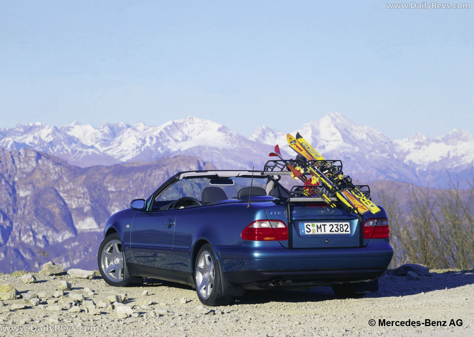 1998 Mercedes-Benz CLK Cabriolet C208 Rear View