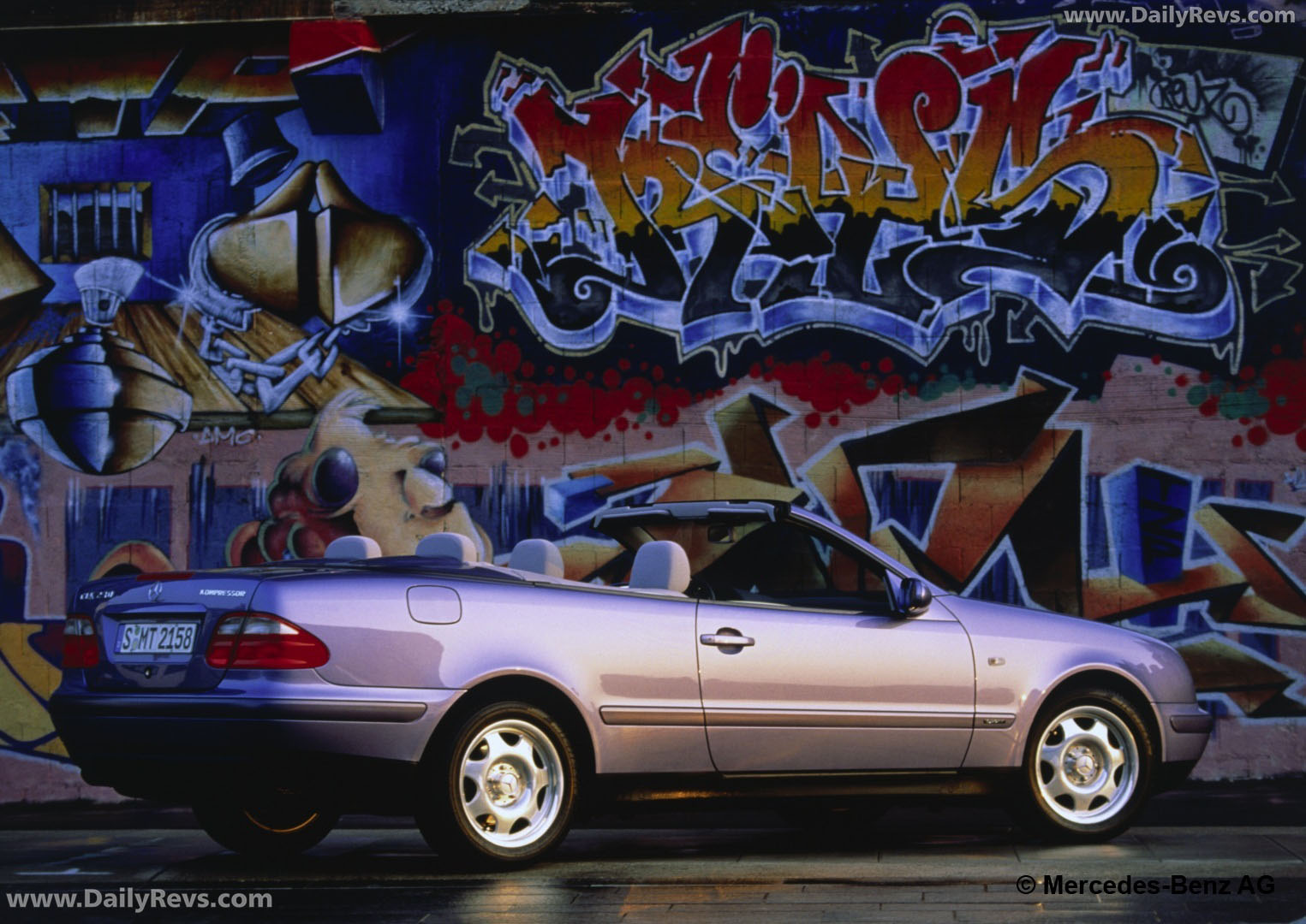 1998 Mercedes-Benz CLK Cabriolet C208 Rear View
