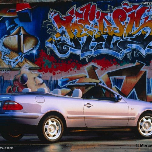 1998 Mercedes-Benz CLK Cabriolet C208 Rear View