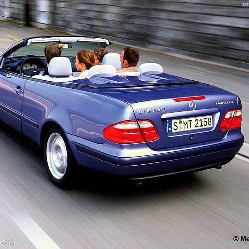 1998 Mercedes-Benz CLK Cabriolet C208 Rear View