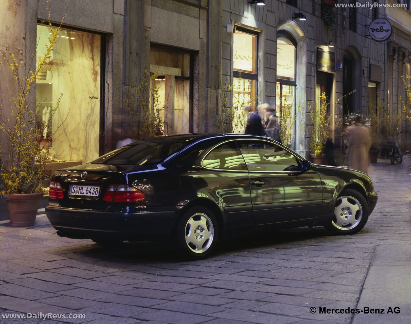 1998 Mercedes-Benz CLK Cabriolet C208 Rear View