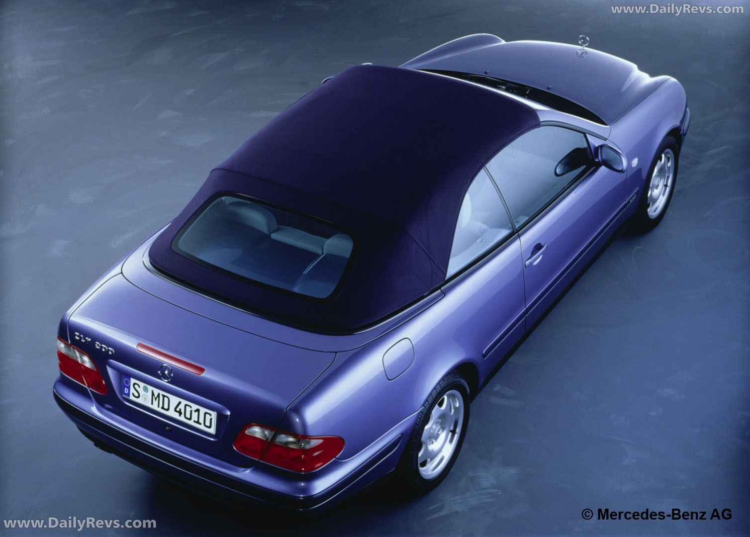 1998 Mercedes-Benz CLK Cabriolet C208 Top View