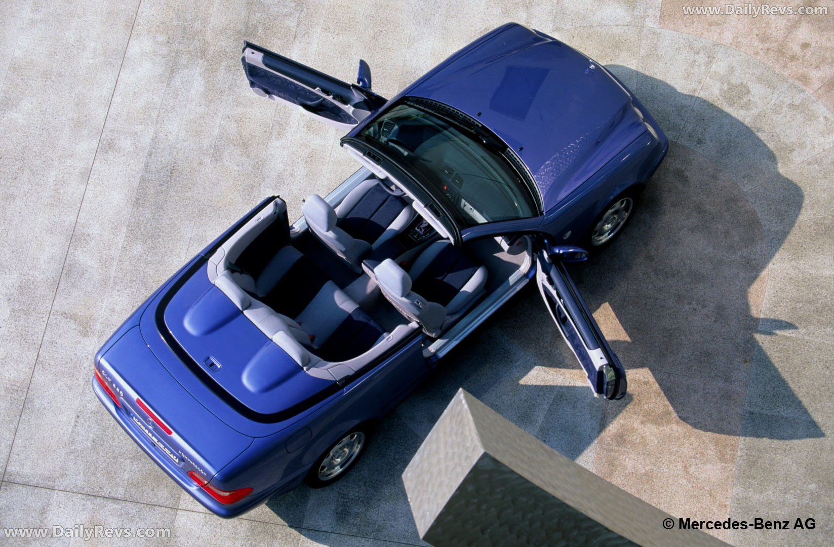 1998 Mercedes-Benz CLK Cabriolet C208 Top View