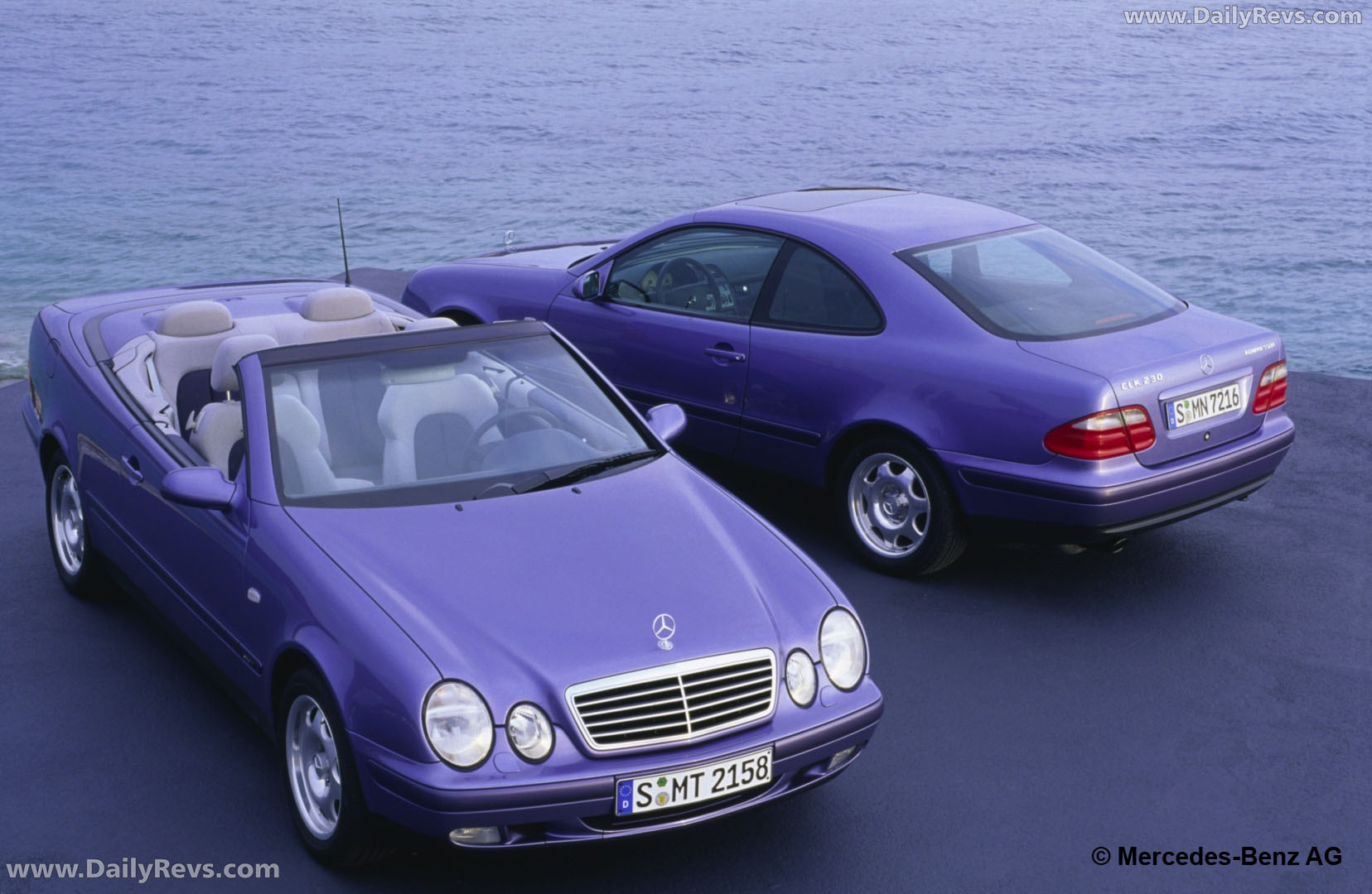 1998 Mercedes-Benz CLK Cabriolet C208 Top View