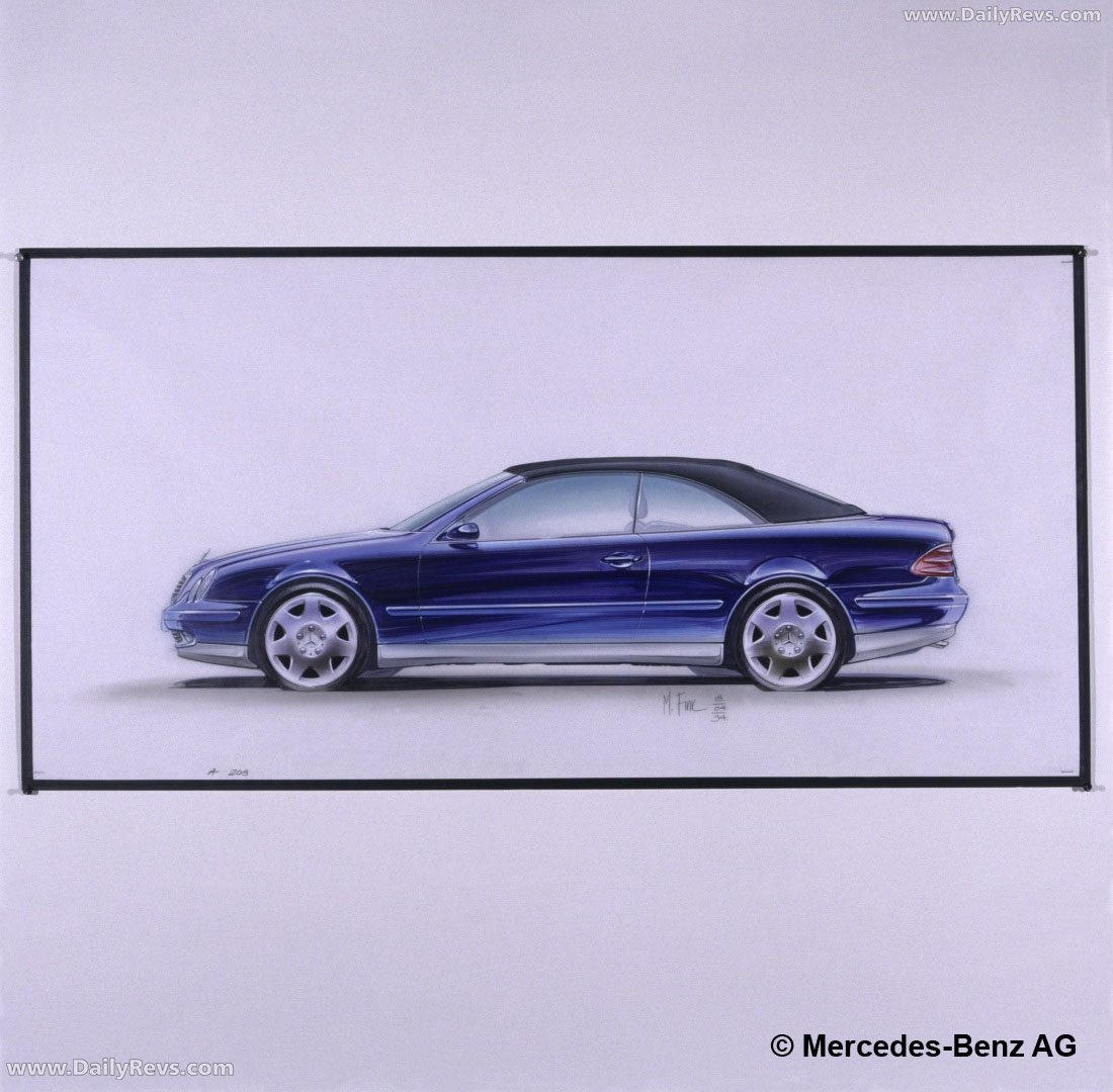 1998 Mercedes-Benz CLK Cabriolet C208 Sketches